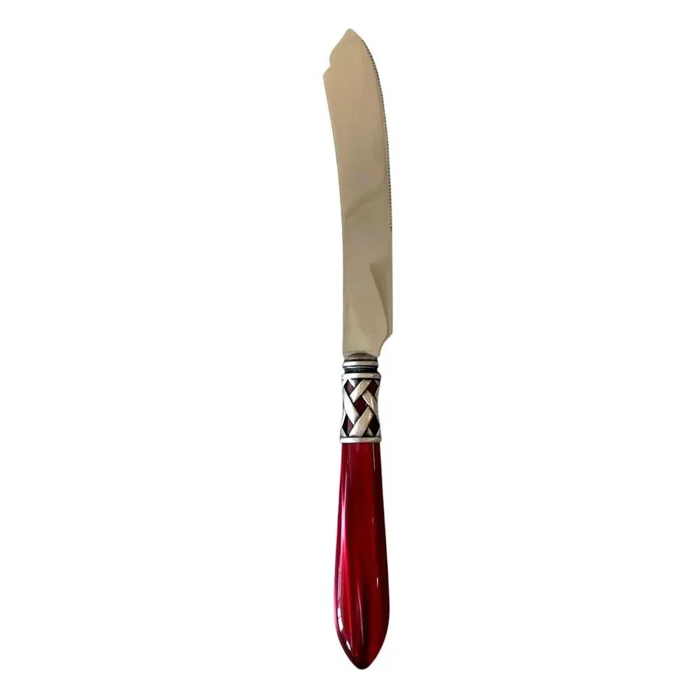 Brand New VIETRI Aladdin Antique Red Cake Knife